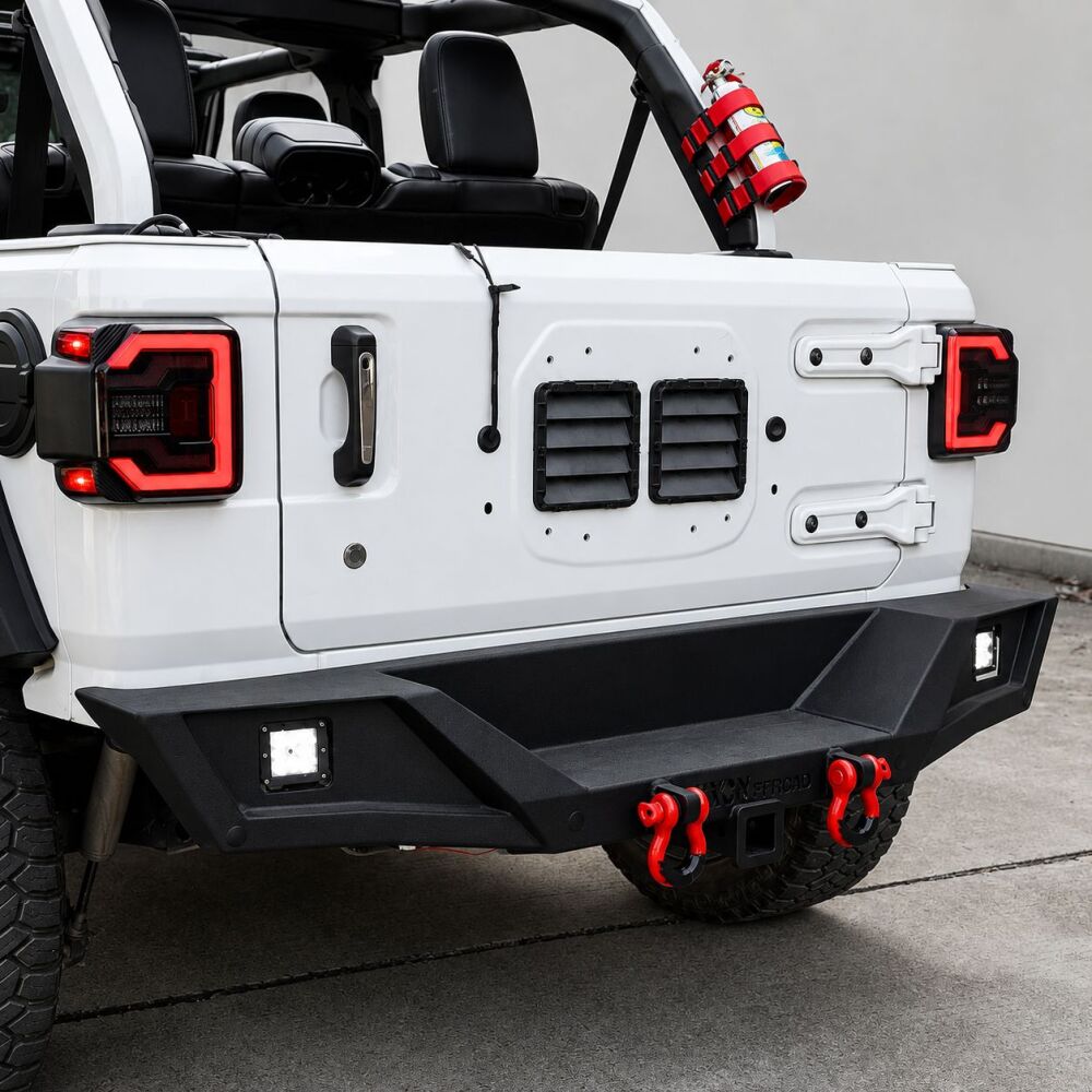 Rear Bumper – Off-Road Arizona – D-Rings & LED (WRANGLER JL 18-26) (8)