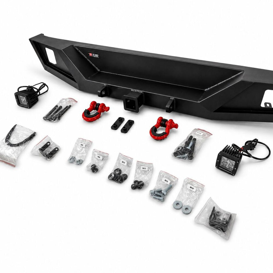 Rear Bumper – Off-Road Arizona – D-Rings & LED (WRANGLER JL 18-26) (4)
