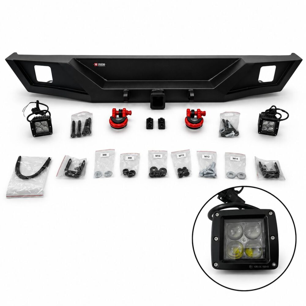 Rear Bumper – Off-Road Arizona – D-Rings & LED (WRANGLER JL 18-26) (2)