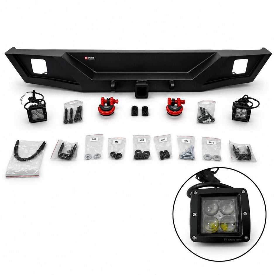 Rear Bumper – Off-Road Arizona – D-Rings & LED (WRANGLER JL 18-26) (2)