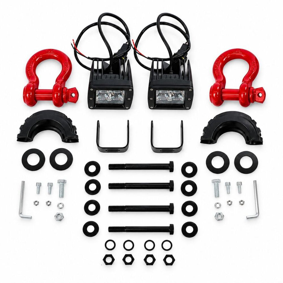 Rear Bumper – Off-Road Arizona – D-Rings & LED (WRANGLER JL 18-26) (7)