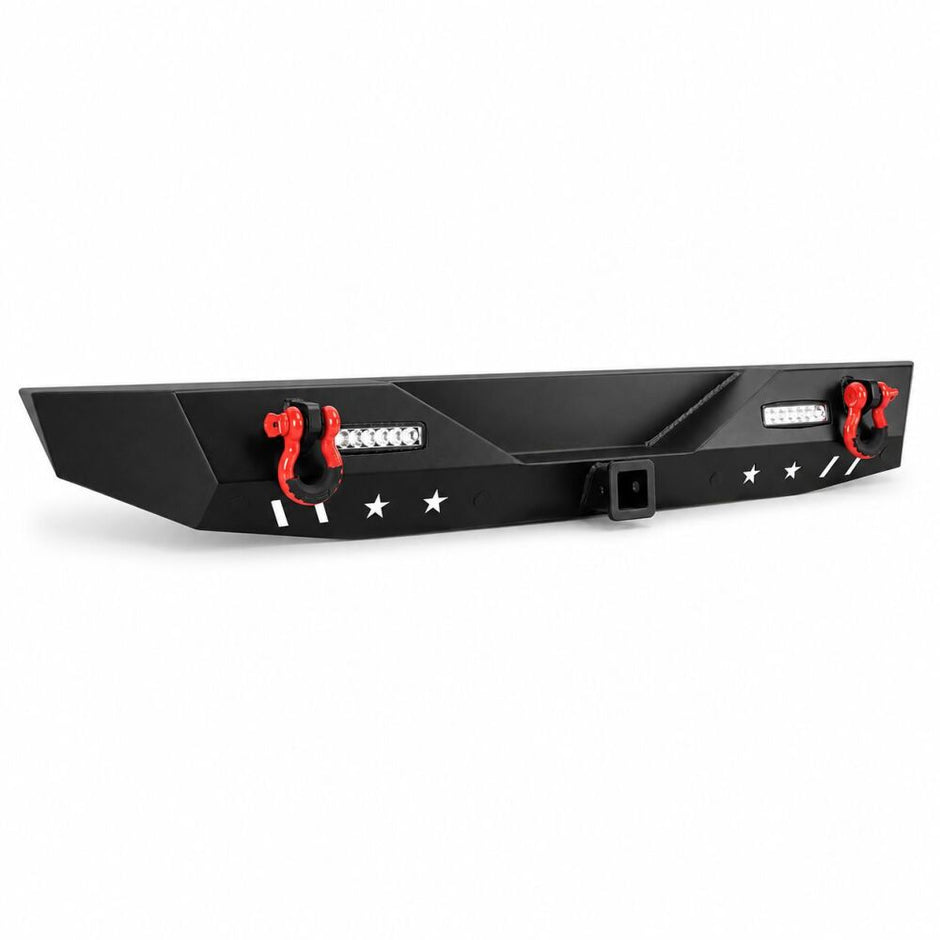 Rear Bumper – Off-road Nevada – D-Rings & LED (WRANGLER JK 07-17) (5)