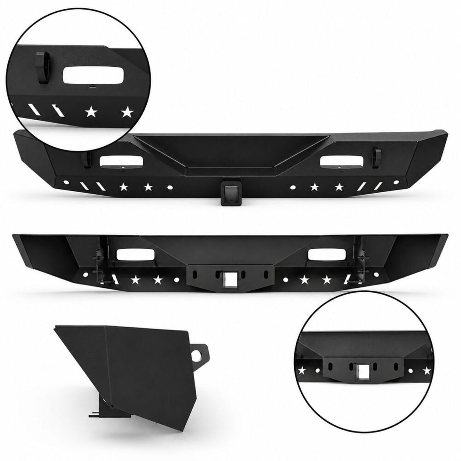 Rear Bumper – Off-Road Nevada – D-Rings & LED (WRANGLER JL 18-26) (7)