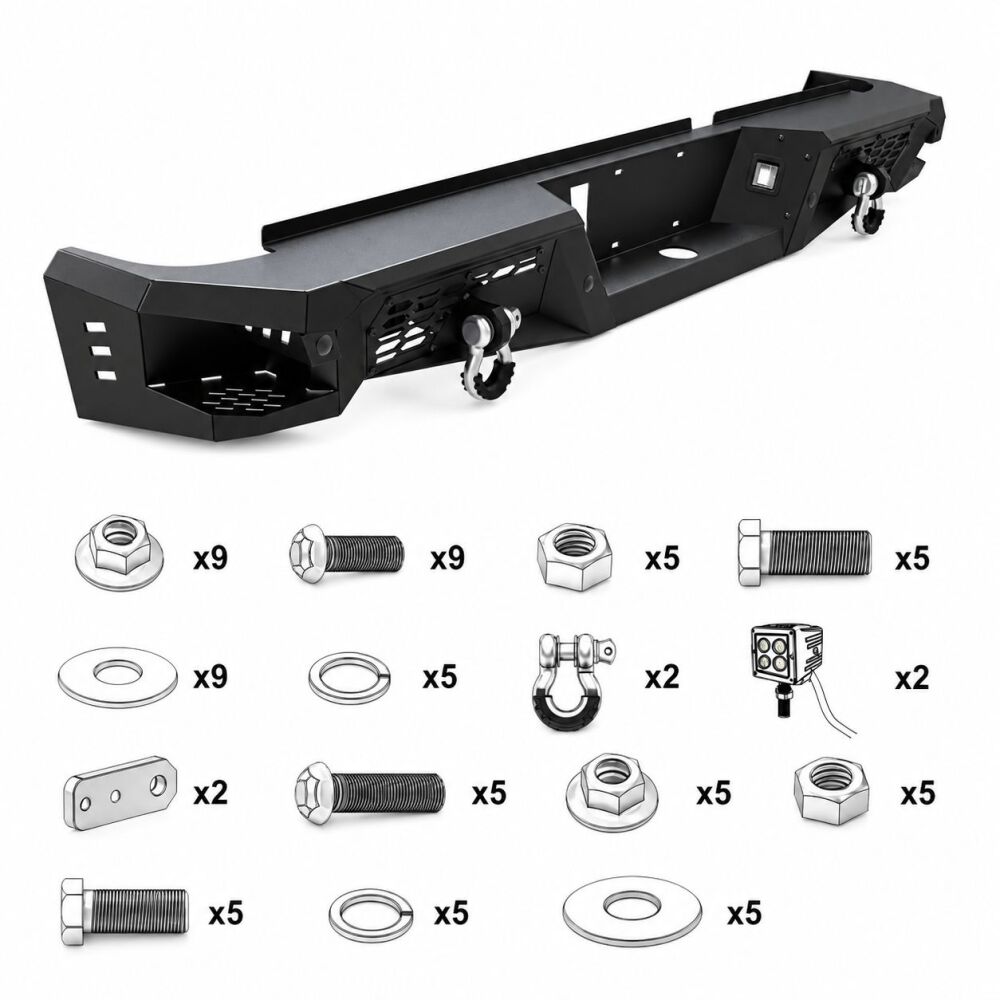 HEAVY DUTY Rear Bumper (5)