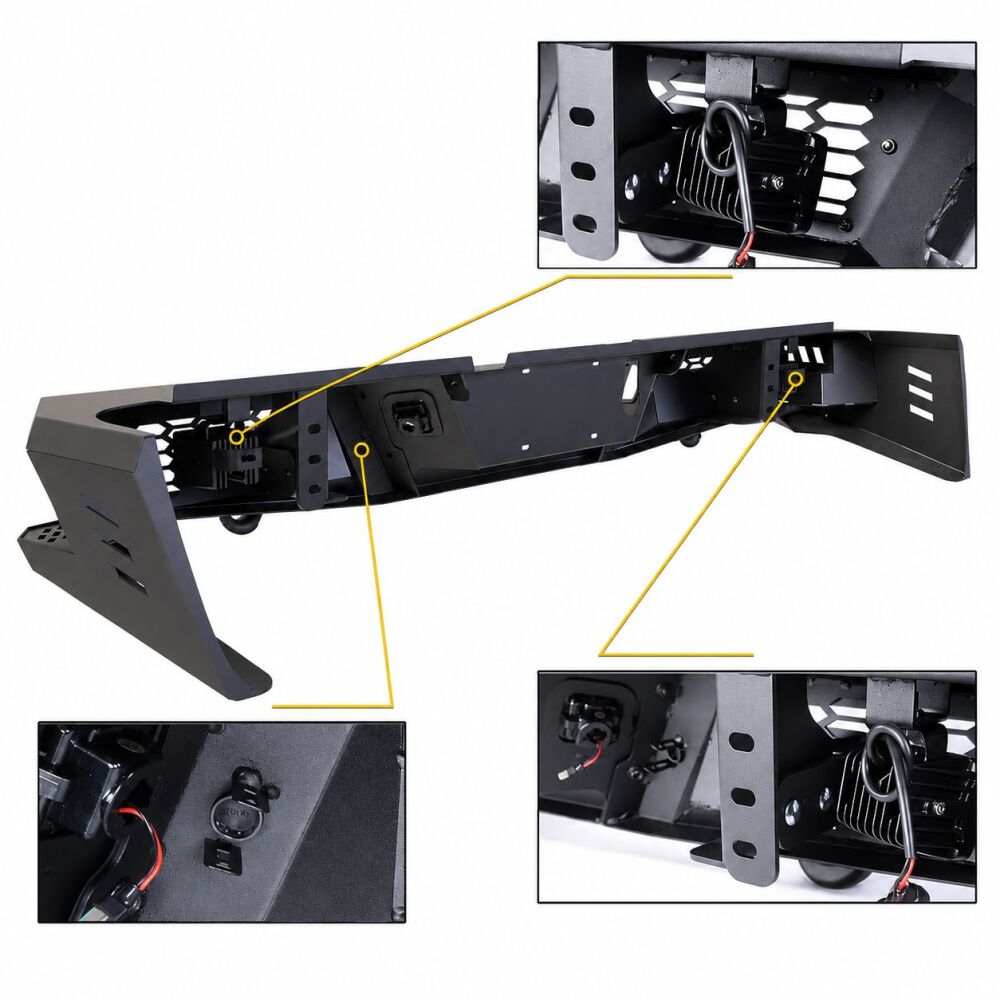 HEAVY DUTY Rear Bumper (6)