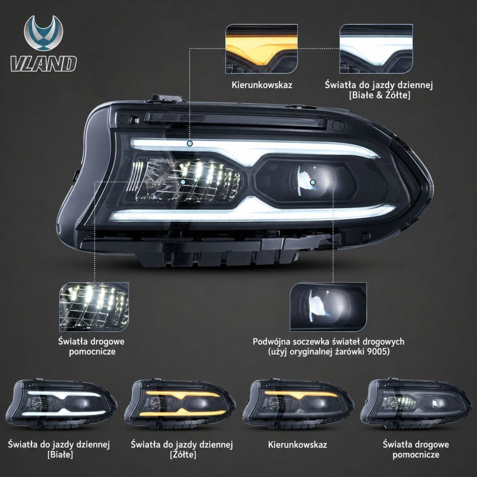 Vland 2021 DR Style LED Headlights + LED Bulbs (5)