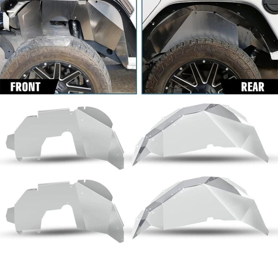 Aluminum Front and Rear Fender Liners (7)