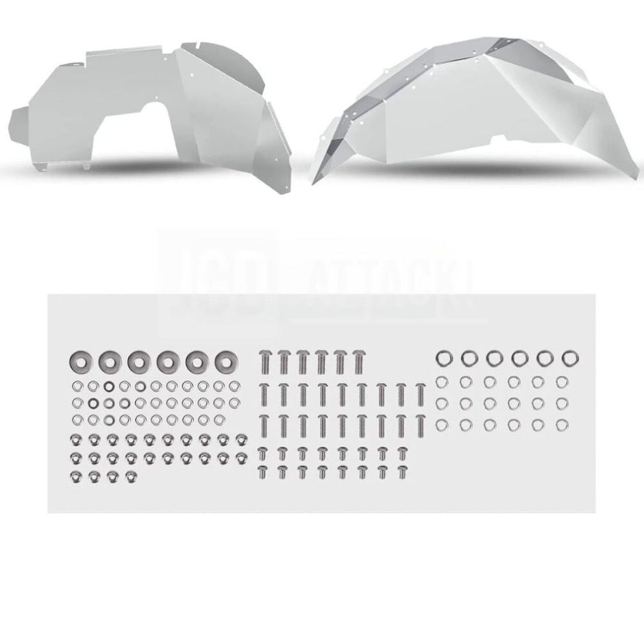 Aluminum Front and Rear Fender Liners (9)