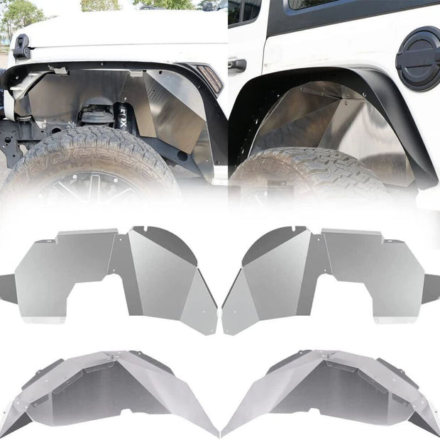 Aluminum Front and Rear Fender Liners (2)