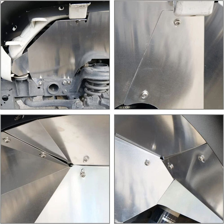 Aluminum Front and Rear Fender Liners (5)
