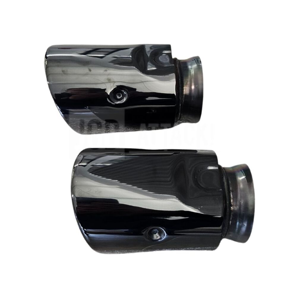 Black Round Exhaust Tips (5)