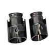 Black Round Exhaust Tips (6)