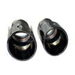 Black Round Exhaust Tips (4)