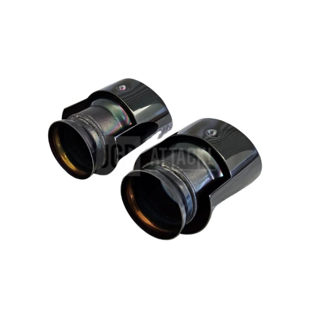 Black Round Exhaust Tips (8)