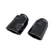 Black Round Exhaust Tips (2)