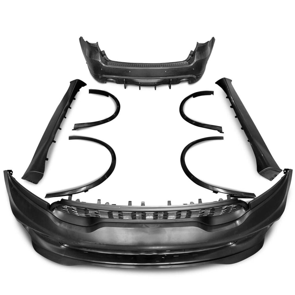 Body Kit – 2021+ SRT Hellcat Style – Front & Rear Bumper, Diffuser, Side Skirts (DURANGO 14-26) (8)
