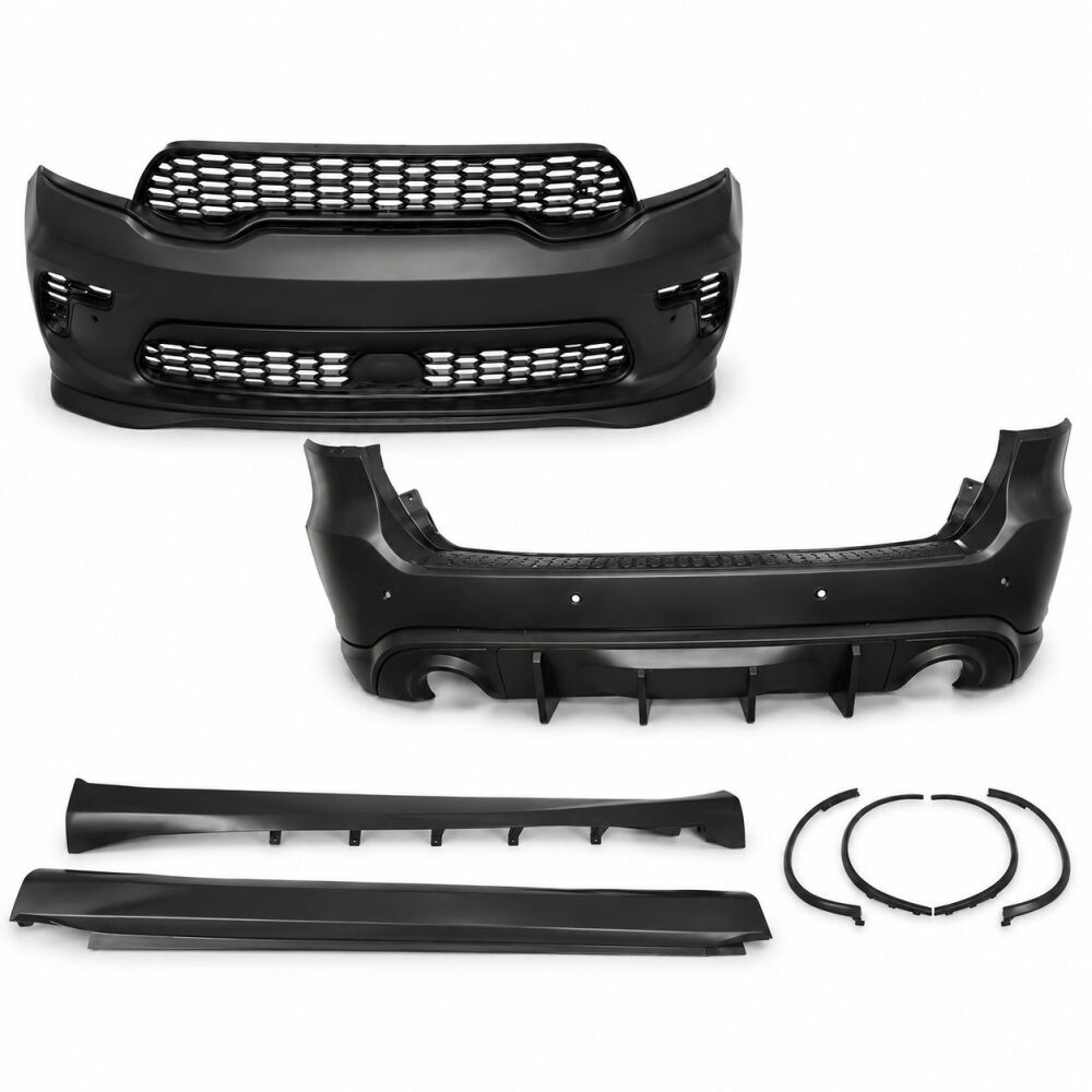 Body Kit – 2021+ SRT Hellcat Style – Front & Rear Bumper, Diffuser, Side Skirts (DURANGO 14-26) (4)