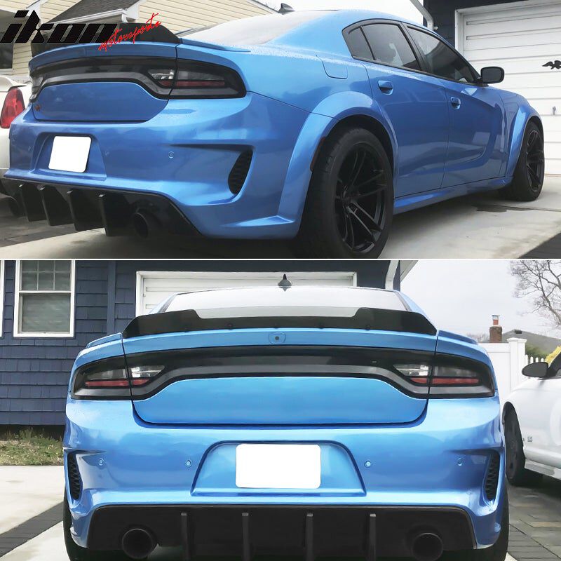 Body Kit – Hellcat 2020+ Style – Front & Rear Bumper, Widebody, Diffuser, Side Skirts (CHARGER (20)