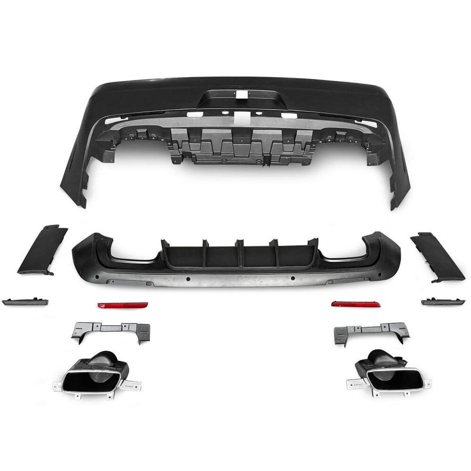 Rear Bumper + Diffuser + Exhaust Tips (2)