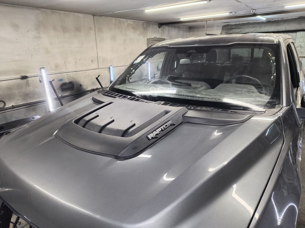 Hood Scoop – Raptor Style – Matte Black (F150 21-23) (7)