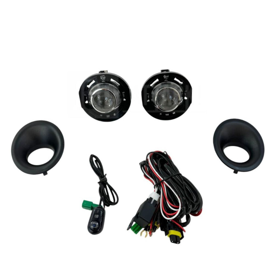 Fog Lights with H11 Bulbs + Bumper Bezels + Switch (3)