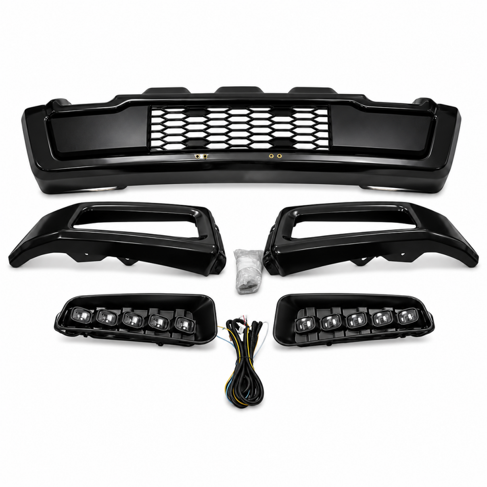 RAPTOR Style Front Bumper + LED Lights (F150 15-17) (5)