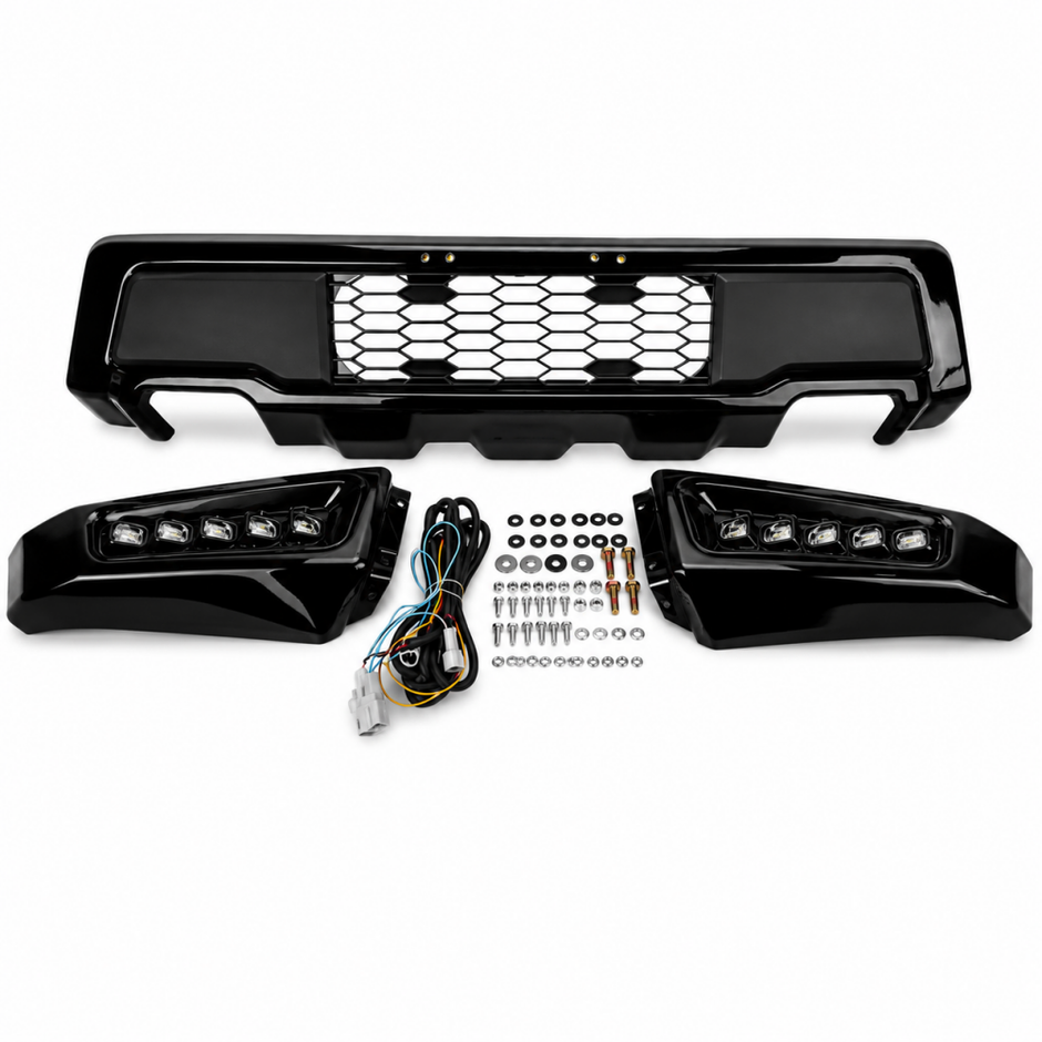 RAPTOR Style Front Bumper + LED Lights (F150 15-17) (6)