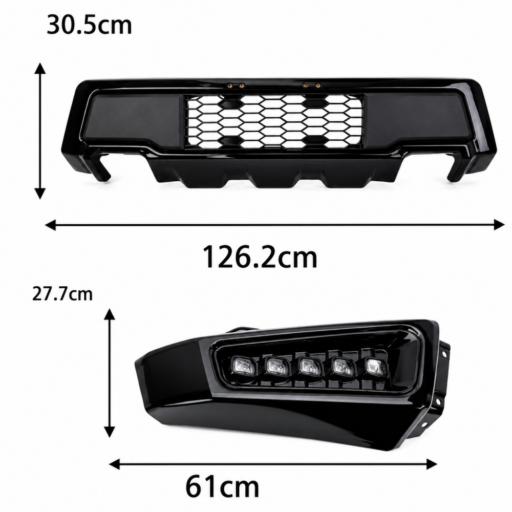 RAPTOR Style Front Bumper + LED Lights (F150 15-17) (11)