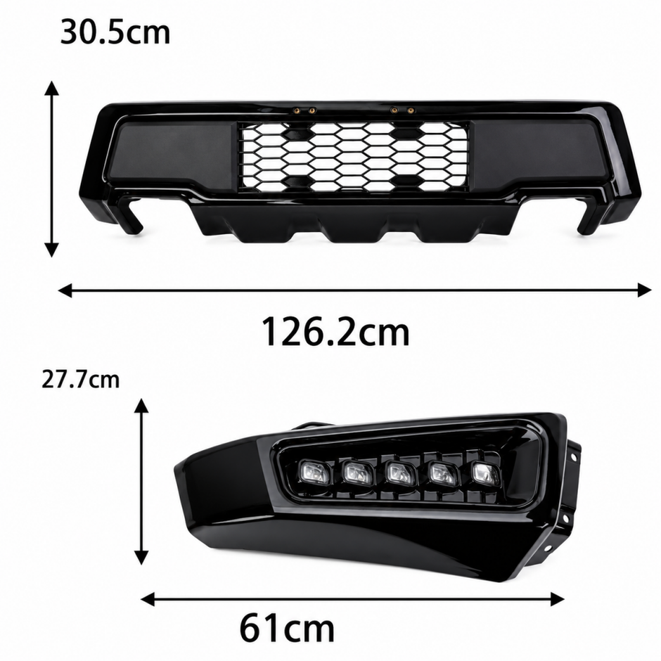 RAPTOR Style Front Bumper + LED Lights (F150 15-17) (11)