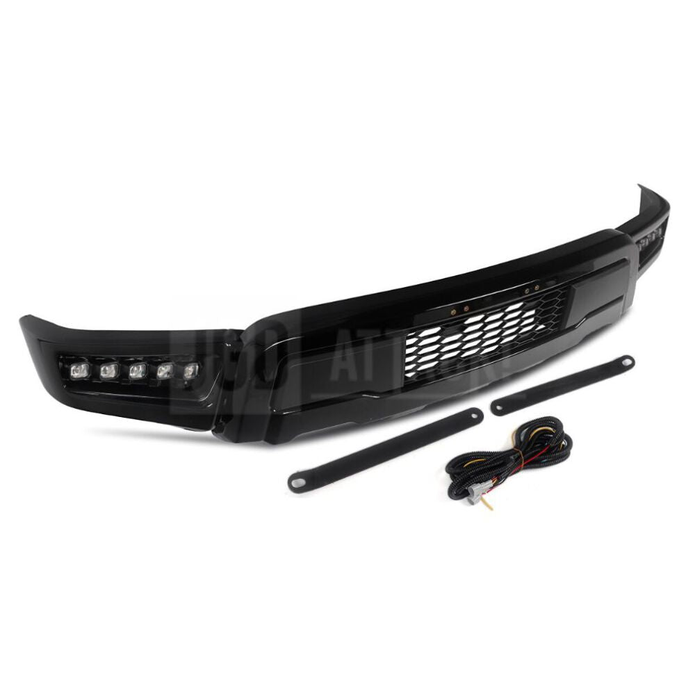 RAPTOR Style Front Bumper + LED Lights (F150 21-23) (6)