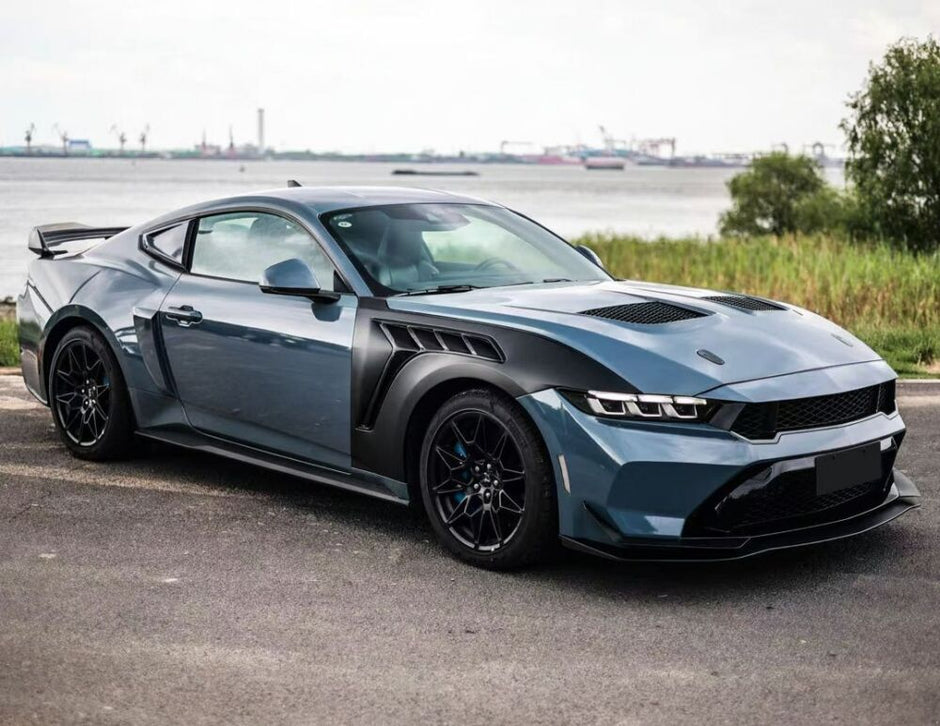 IkonMotorsports Aluminiummotorhuv GTD-stil Ford Mustang (2024–2026) GT, EcoBoost & Dark Horse – bild 7