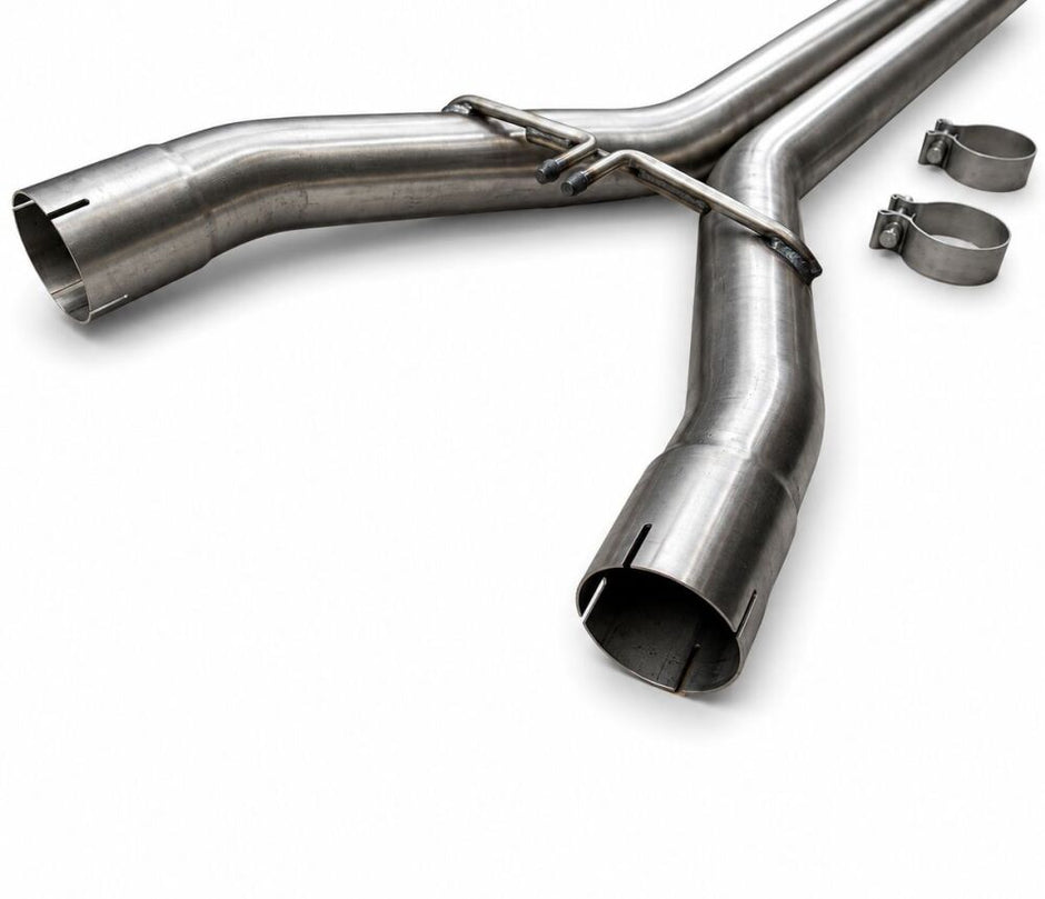 H-PIPE Stainless Resonator (CORVETTE C7 14-19) (4)