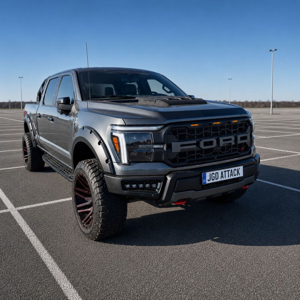 Hood Scoop – Raptor Style – Matte Black (F150 21-23) (3)
