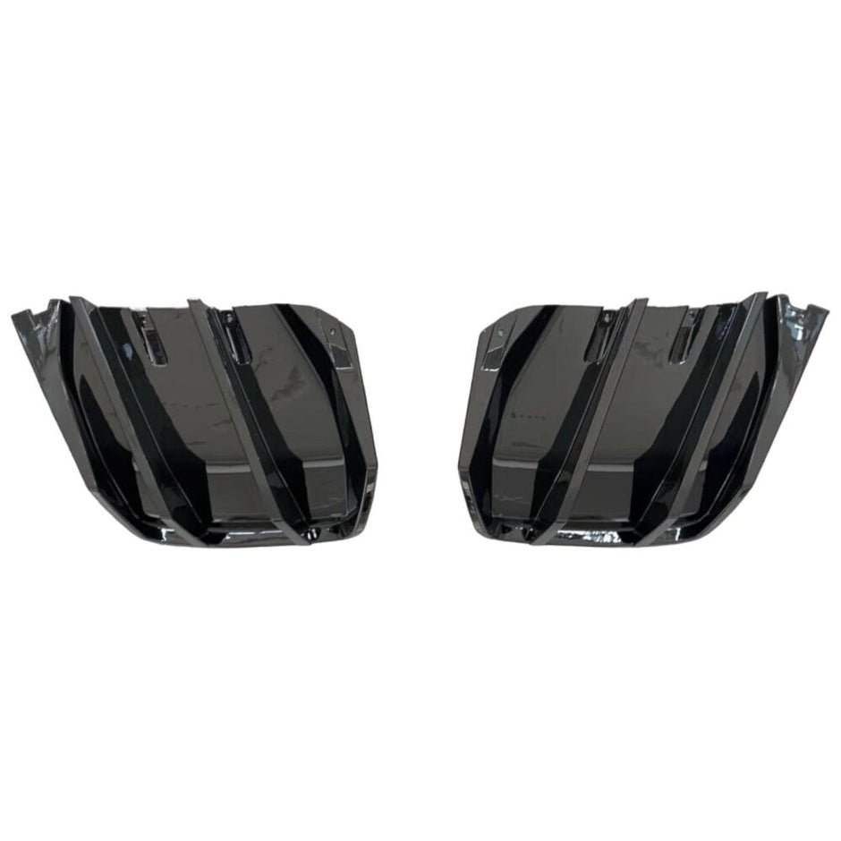 Rear Diffuser Extensions With Fins (2)