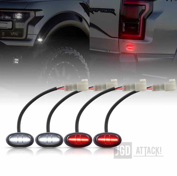 Grille LED Lights + Side Marker Lights + Wiring Harness (F150 17-20 RAPTOR) (5)