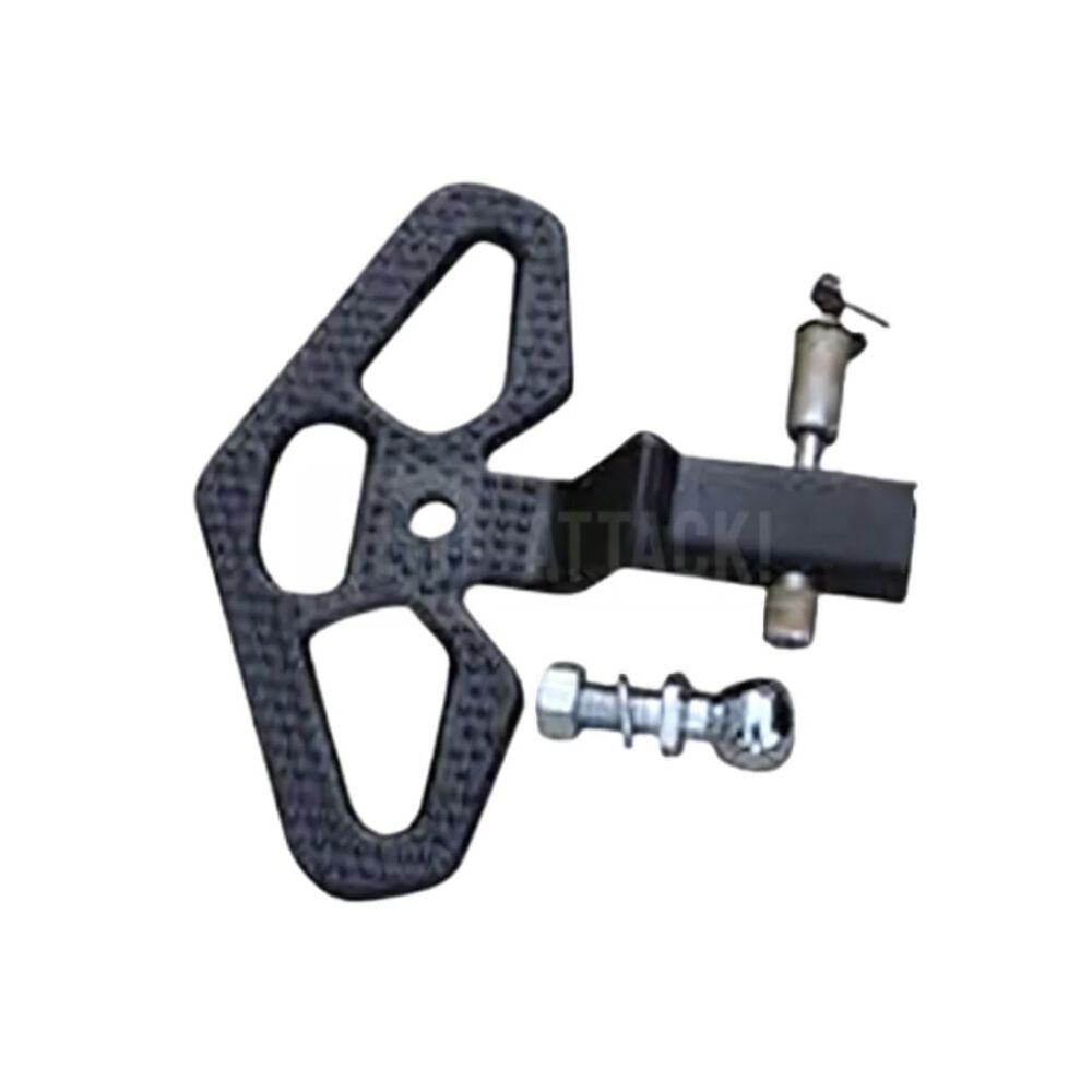 Universal Rear Black Tow Hook Hitch Step w/ Drawbar Bolts (RAM/F150) (2)