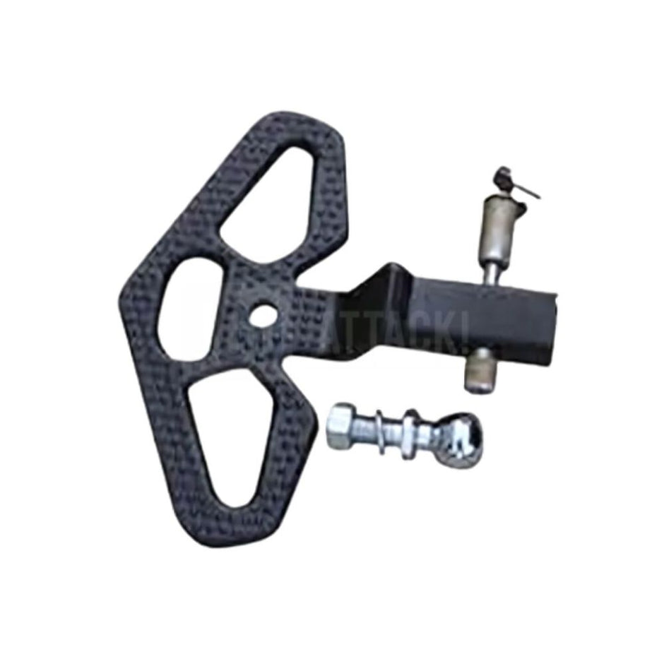 Universal Rear Black Tow Hook Hitch Step w/ Drawbar Bolts (RAM/F150) (2)