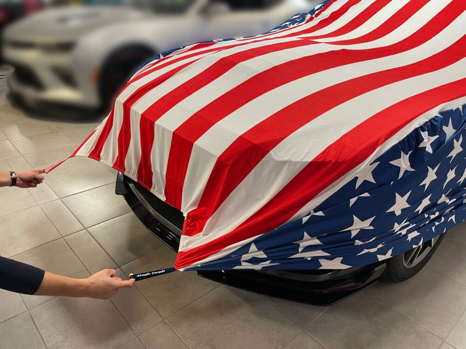 Car Cover – USA Design – MAGIC CARPIT® (MUSTANG, CAMARO, CHALLENGER, CORVETTE) (13)