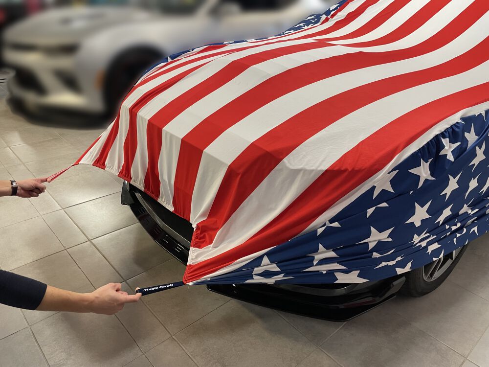 Car Cover – USA Design – MAGIC CARPIT® (MUSTANG, CAMARO, CHALLENGER, CORVETTE) (13)