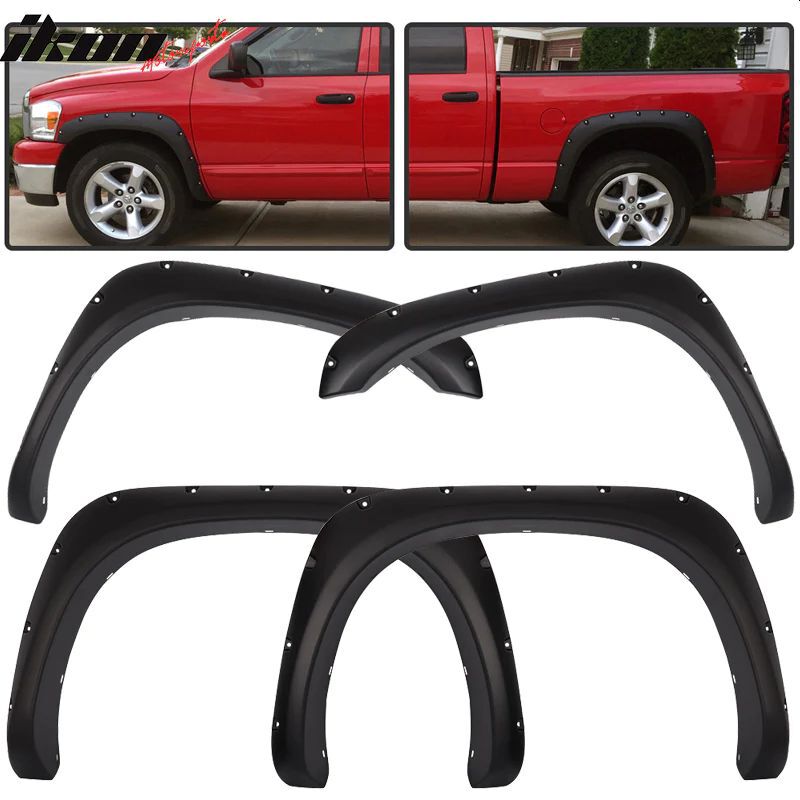 Pocket Rivet Style Fender Flares (RAM 1500 2500 3500 02-08) (2)