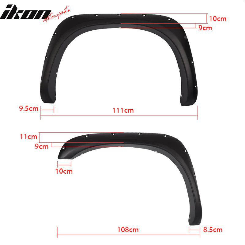 Pocket Rivet Style Fender Flares (RAM 1500 2500 3500 02-08) (6)
