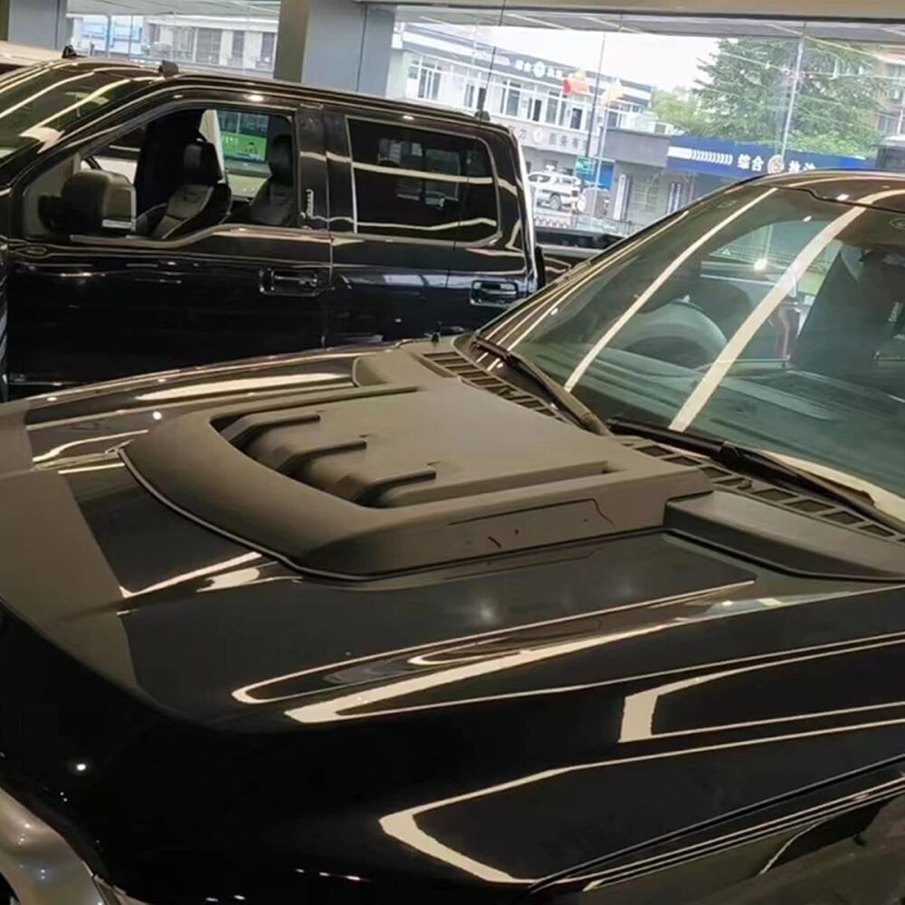 Hood Scoop – Raptor Style – Matte Black (F150 21-23) (5)