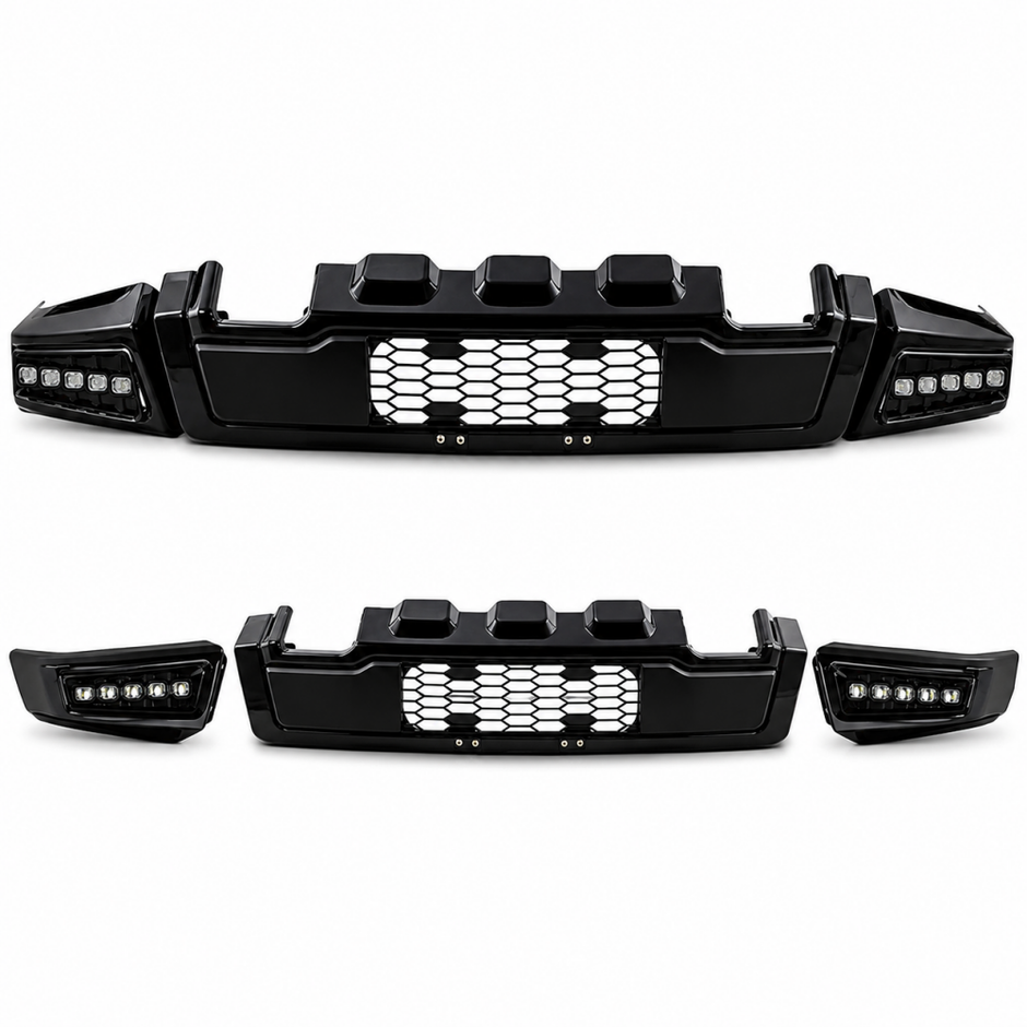 Front Bumper Raptor + LED Lights (F150 10-14 SVT) (2)