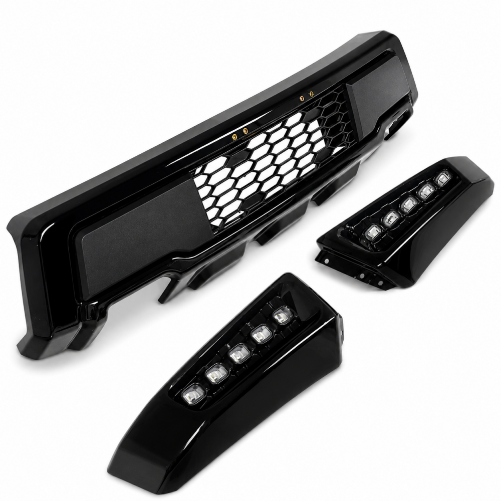 RAPTOR Style Front Bumper + LED Lights (F150 15-17) (7)