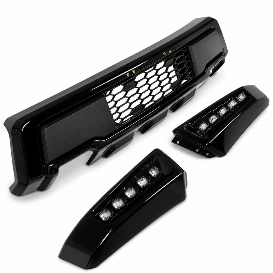 RAPTOR Style Front Bumper + LED Lights (F150 15-17) (7)