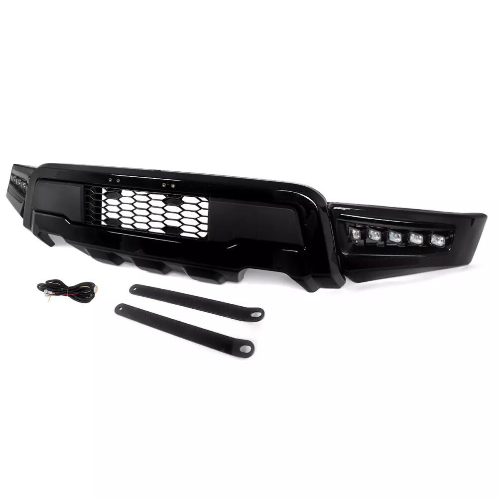 RAPTOR Style Front Bumper + LED Lights (F150 21-23) (5)