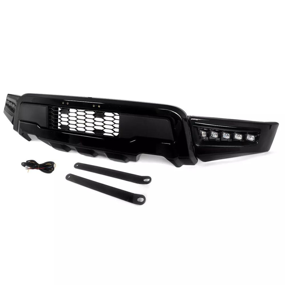 RAPTOR Style Front Bumper + LED Lights (F150 21-23) (5)