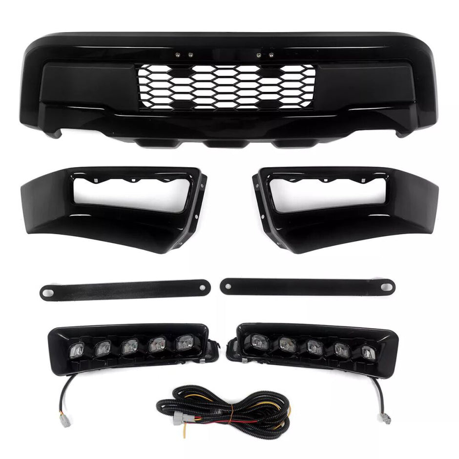 RAPTOR Style Front Bumper + LED Lights (F150 21-23) (3)