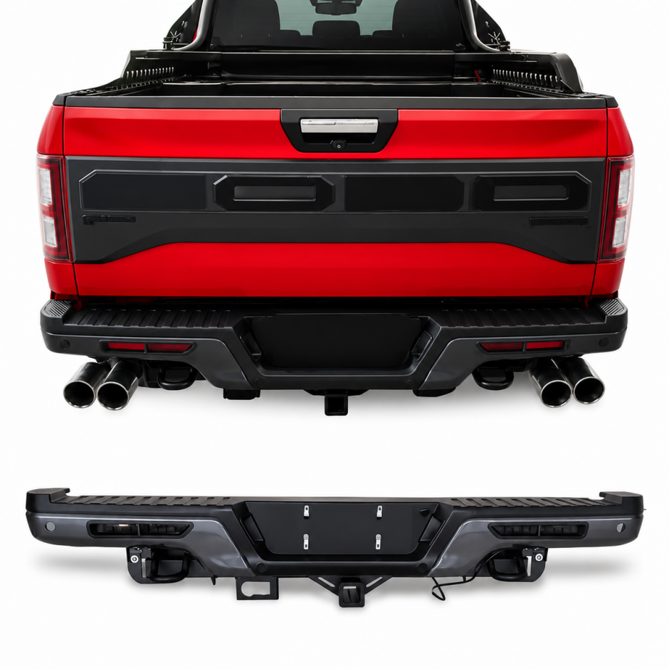 Rear Bumper + LED Lights (3)