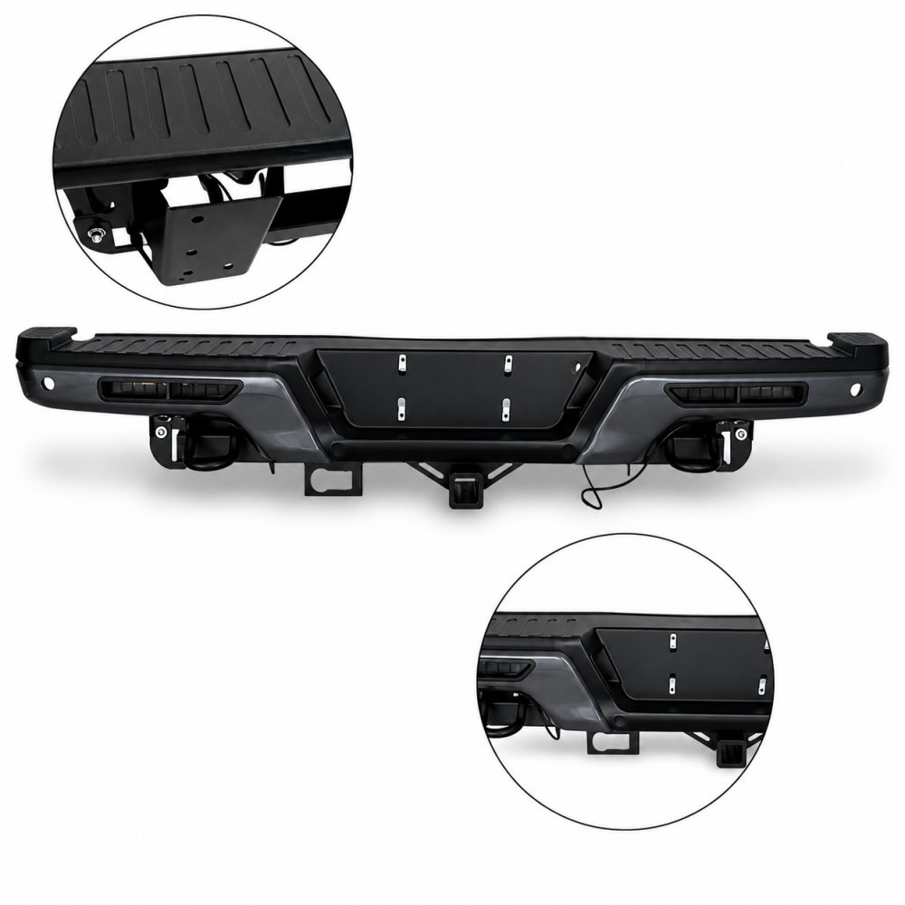 Rear Bumper + LED Lights (8)